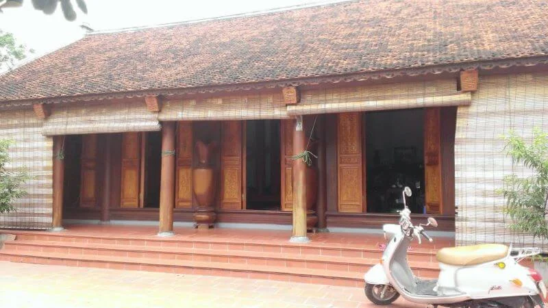 Kích thước nhà gỗ 3 gian 2 chái