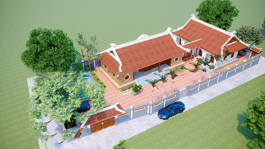 Chi phí làm nhà gỗ 5 gian 4 mái