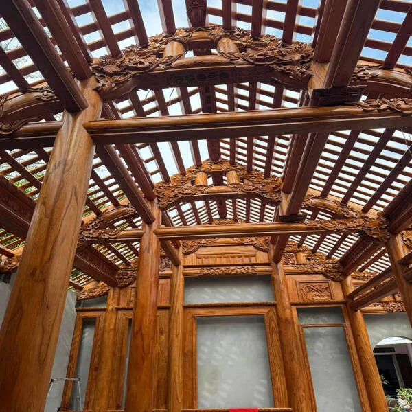 Nhà Gỗ 3 Gian Gỗ Xoan Ta – Công Trình Thi Công Tại Lý Nhân, Hà Nam