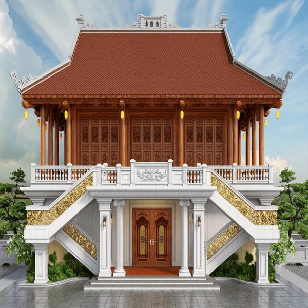Có nên xây nhà thờ trên tầng 2 không? Tư vấn phong thủy và kết cấu từ chuyên gia